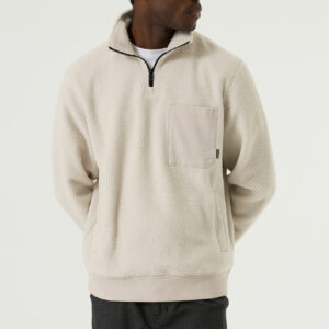 Pull teddy écru
