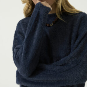 Pull doudou bleu marine