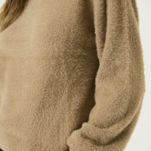 Pull doudou taupe