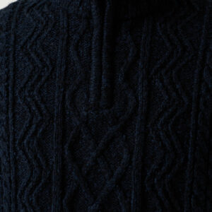 Sweat torsadé bleu marine